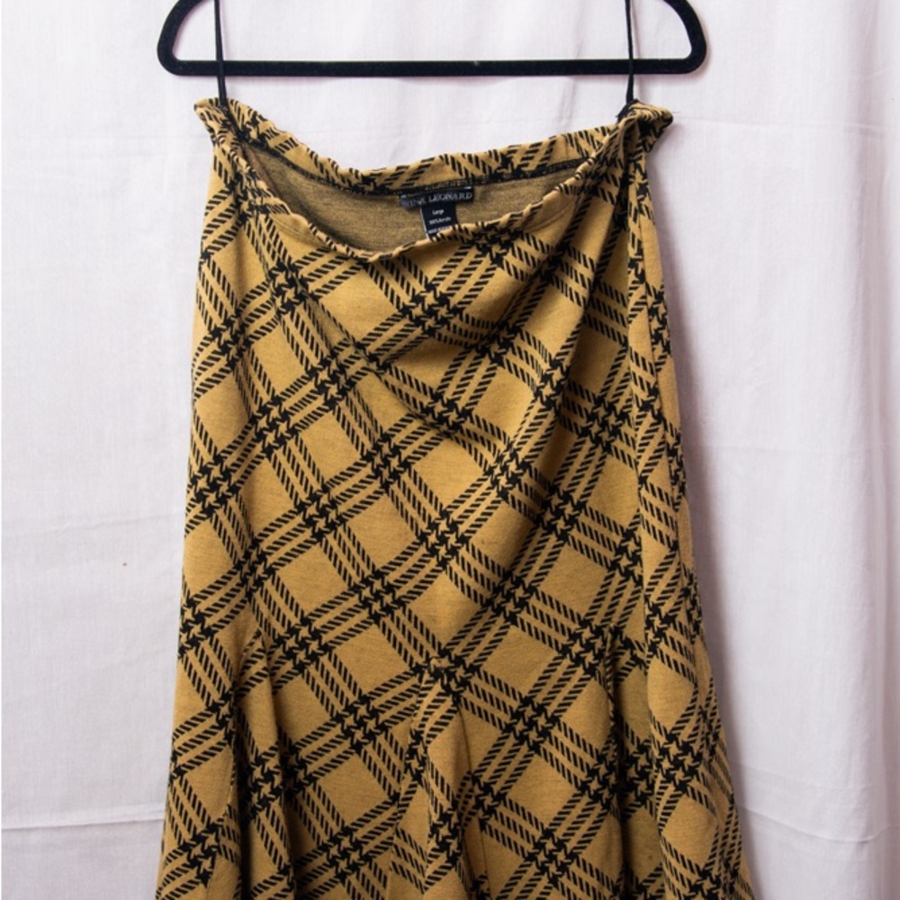Nina leonard plaid style dress/skirt size L